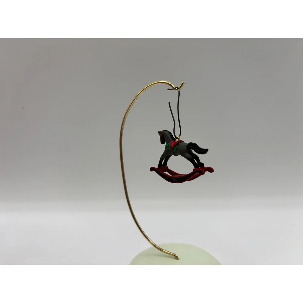 Hallmark Keepsake Ornament 1997 Miniature Rocking Horse 10th in Series Vintage